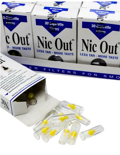 Nic Out Glass Filters | 30-pack