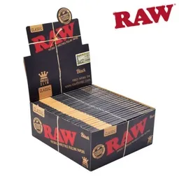Raw BLACK Papers - King Size