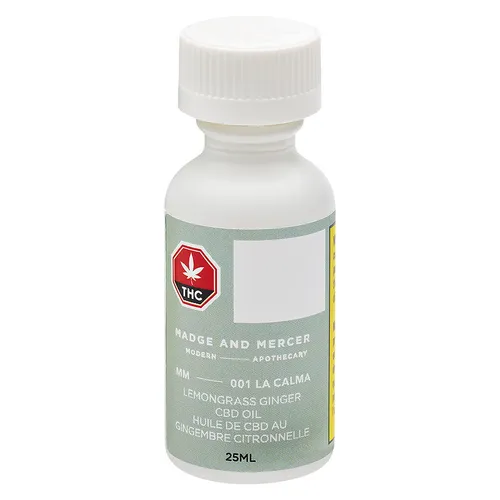 Madge and Mercer LA CALMA LEMONGRASS GINGER CBD Hybrid Oil - 25 g