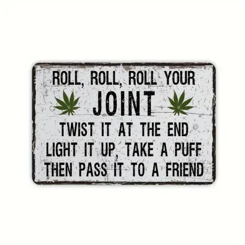 METAL POEM SIGN