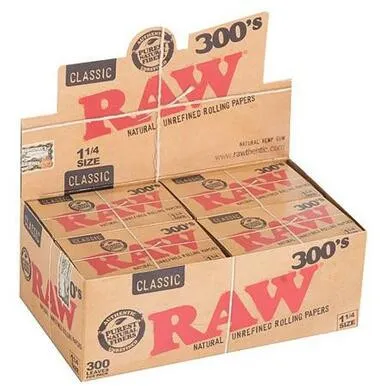 RAW Classic 300's - 1+1/4 Rolling Papers