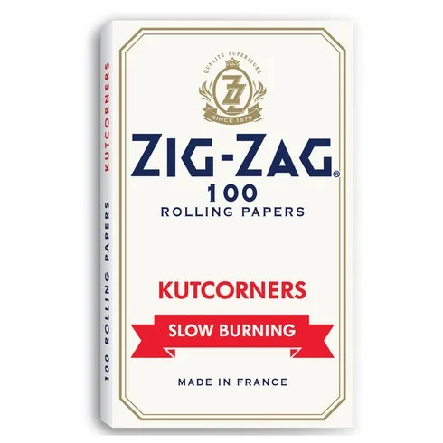 Zig Zag Rolling Papers - White Kutcorners | Single Wide