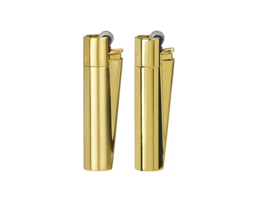 Metal Clipper Lighter - Gold