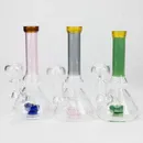 6" Cone Difuser Assorted Bong 14mm Bowl Joint Stemless Design