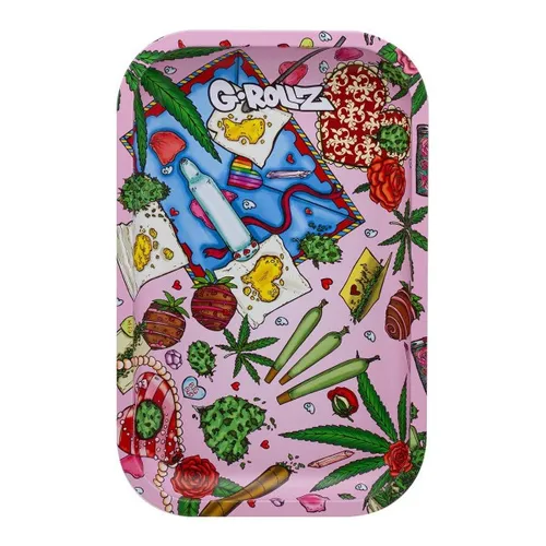 G-Rollz Amsterdam Picnic Valentines Metal Rolling Tray