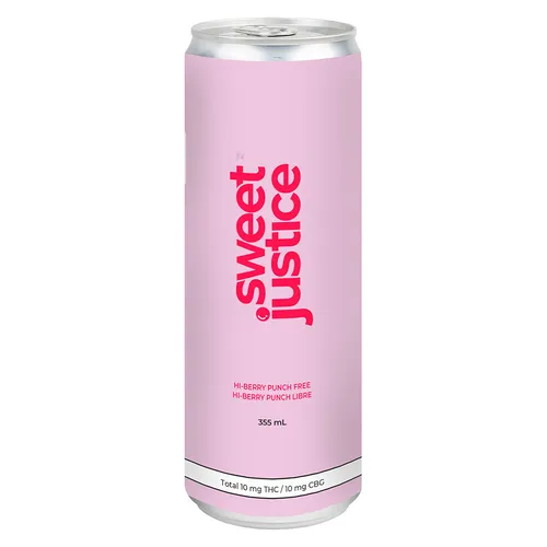 Sweet Justice - Hi-Berry Punch FREE 10THC + 10CBG - Hi-Berry Punch FREE 10THC + 10CBG 355ml Beverages Sweet Justice - Hi-Berry Punch FREE 10THC + 10CBG - Hi-Berry Punch FREE 10THC + 10CBG 355ml Beverages