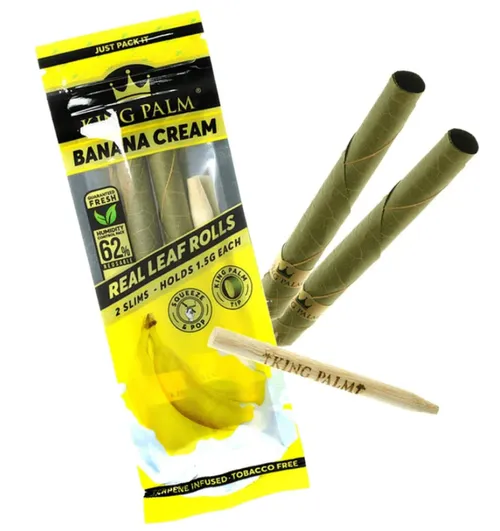 King Palm Banana Cream Flavoured Cones (2 Pack)
