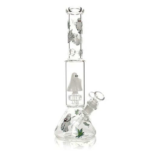 Red Eye Glass 12" Dual Chamber Ghoulish Ghost Beaker Base