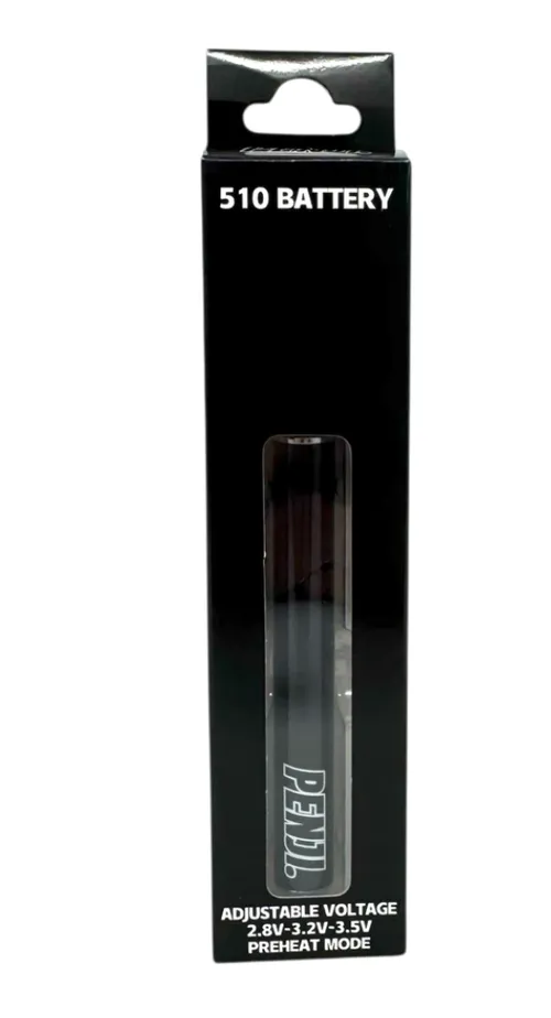 Penji Smart LED 510 Vape Battery: Midnight Black