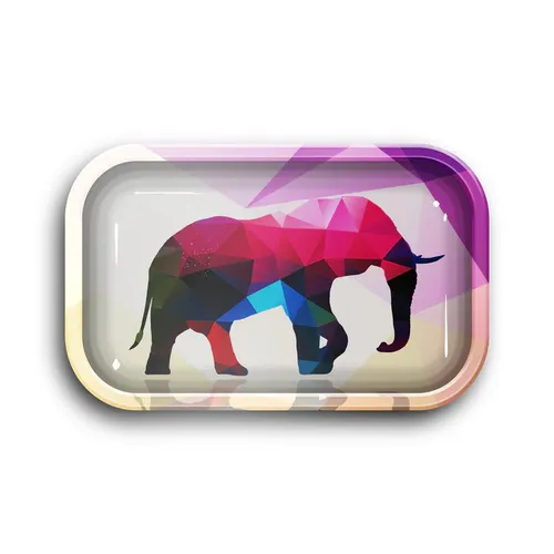 Metal Rolling Tray - "Elephant"