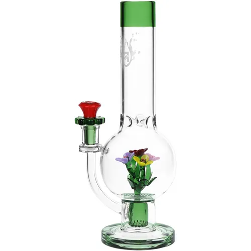 Pulsar Chill Flowerz Glass Water Pipe - 12" /14mm F