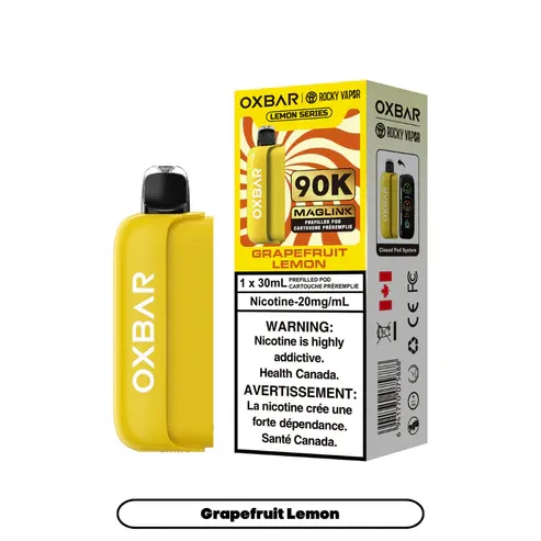 Rocky Vapor Oxbar Maglink - Lemon Series - Grapefruit Lemon 90k