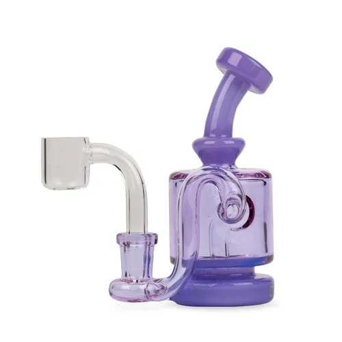 Red Eye Glass 4.25" Mini Rig - Purple Opal