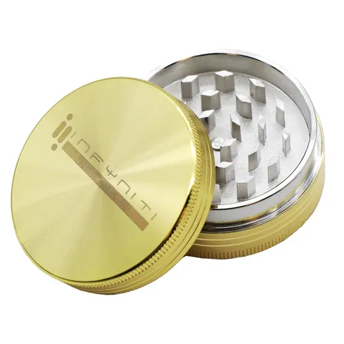 Infyniti 2.2" 2-Piece Zinc Grinder - Gold