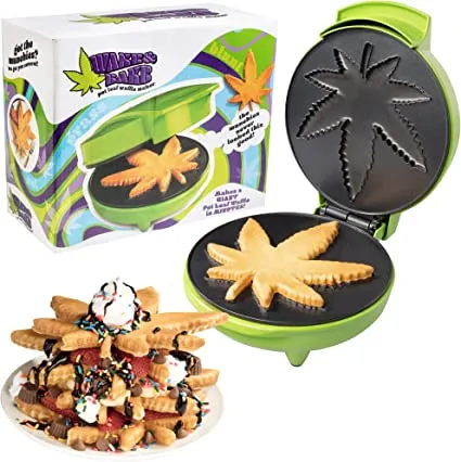 Marijuana Pot Leaf Waffle Maker