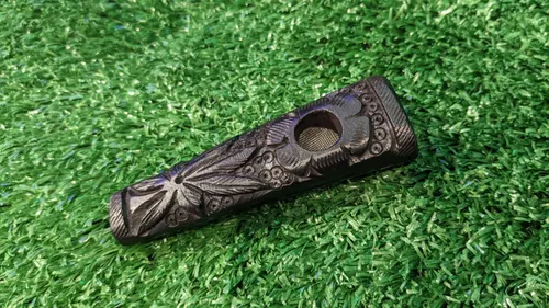 Carved - Wood Pipe - 3"