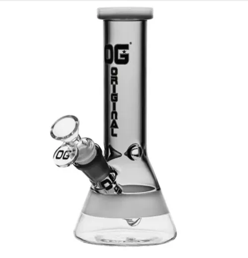 OG Original Iced Out Colored Beaker - Transparent Black