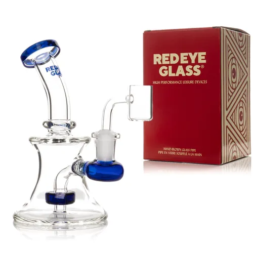 Red Eye Glass 5" Concentrate Rig - Blue