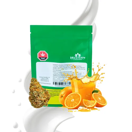 WESTERN CANNABIS Orange Creamsicle 1g WESTERN CANNABIS Orange Creamsicle 1g