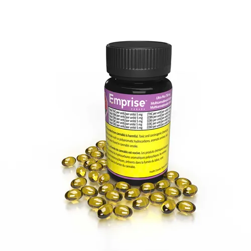EMPRISE Ultra Plus 750mg Multicannabinoide THC:CBN:CBG:CBC:CBD SOFTGELS 30Pk