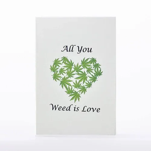 All You Weed is Love O Intricate Greetings | Cannabis Leaf 3D Pop-Up Card All You Weed is Love O Intricate Greetings | Cannabis Leaf 3D Pop-Up Card