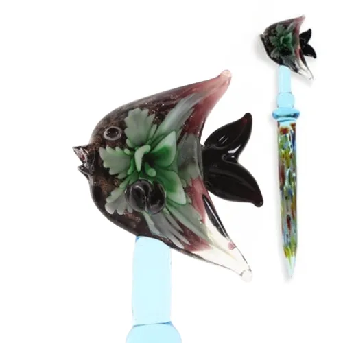5.5" Glass Animal Dabber - Fish