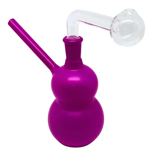 6" Color Bubble Oil Burner Water Pipe | Pink