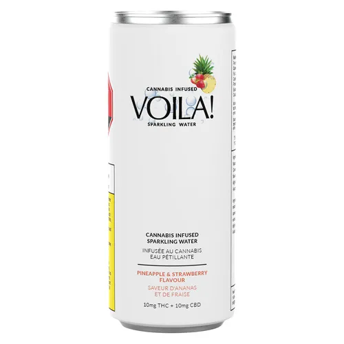 Voila! - Pineapple & Strawberry Cannabis-Infused Sparkling Water Hybrid -355ml