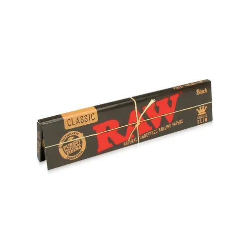 RAW Black Natural Rolling Papers King Size