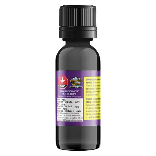 Glacial Gold Atmosphere CBN+THC Drops Oil