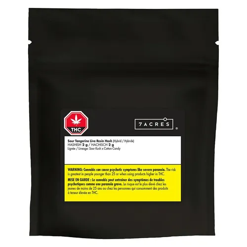 7ACRES Sour Tangerine Live Resin Hash 2g