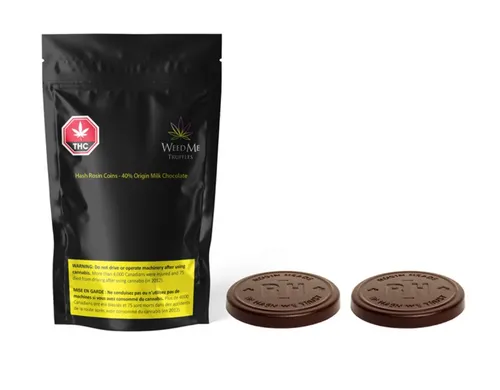 Hash Rosin Coins - 40% Origin Milk Chocolate Hash Rosin Coins - 40% Origin Milk Chocolate