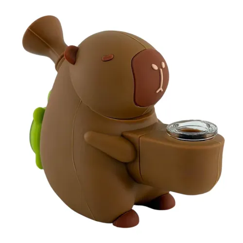 6" Cabybara Silicone Water Pipe