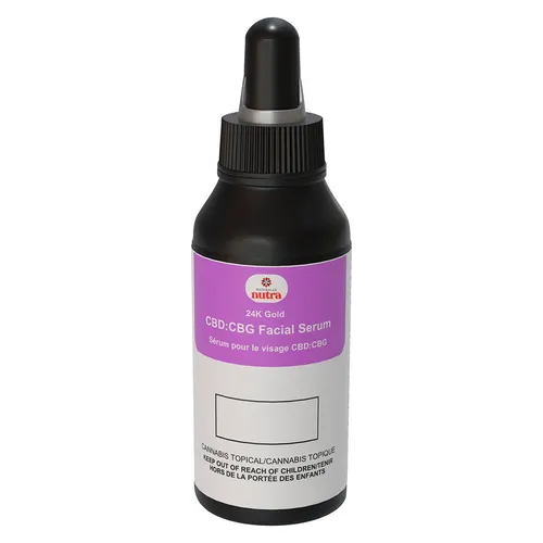 Naturally Nutra - 24k Gold CBD:CBG Facial Serum - Hybrid - 30g Naturally Nutra - 24k Gold CBD:CBG Facial Serum - Hybrid - 30g
