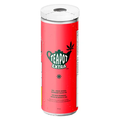 Teapot - CBG + Rosin Raspberry Black Tea - CBG + Rosin Raspberry Black Tea 355ml Beverages Teapot - CBG + Rosin Raspberry Black Tea - CBG + Rosin Raspberry Black Tea 355ml Beverages