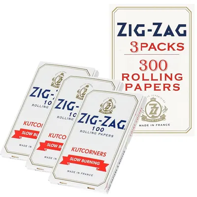 Zig Zag White - Single Wide Rolling Papers (KUTCORNERS, DOUBLE WINDOW)