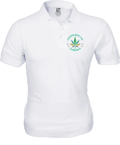 FUSION BUD-Luxe Polo Cotton Tee White (XL)