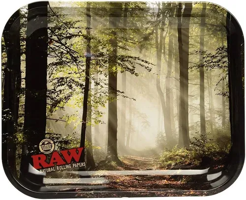 RAW Metal "Smokey Trees" Rolling Tray (Large)