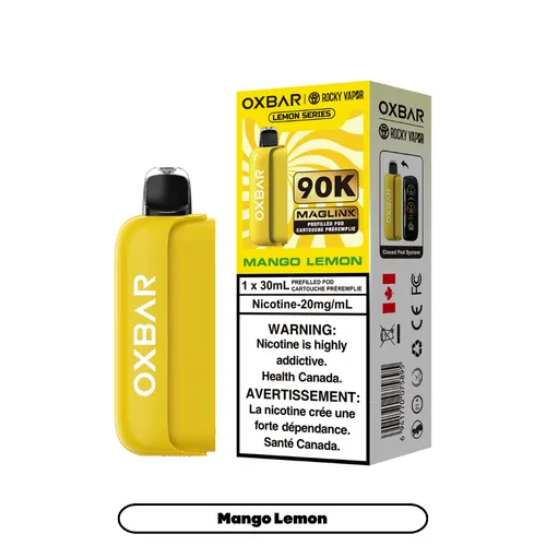 Rocky Vapor Oxbar Maglink - Lemon Series - Mango Lemon 90k 