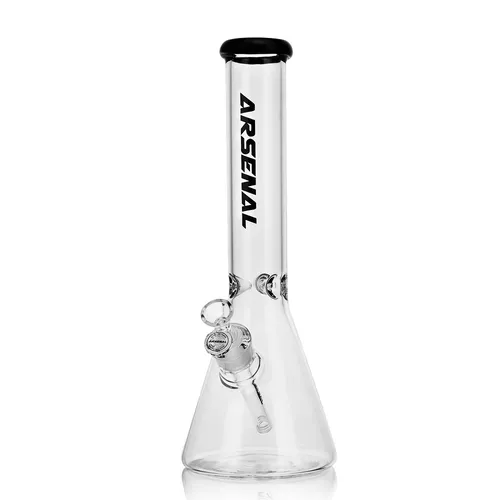 14" Arsenal Colored Rim Beaker Bong