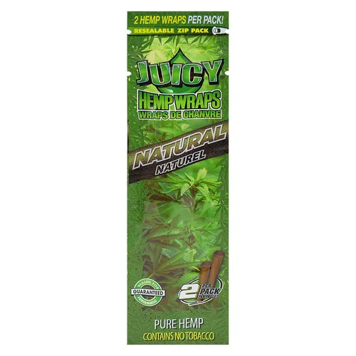 Juicy Jays - Hemp Wraps Natural - 2 Sheets