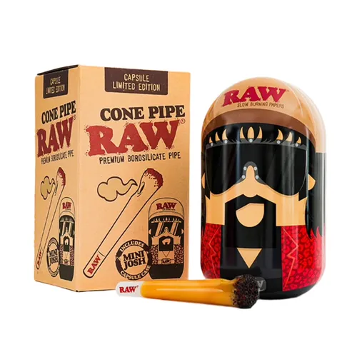 RAW Limited Edition 5" Cone Hand Pipe in Collectible Tin