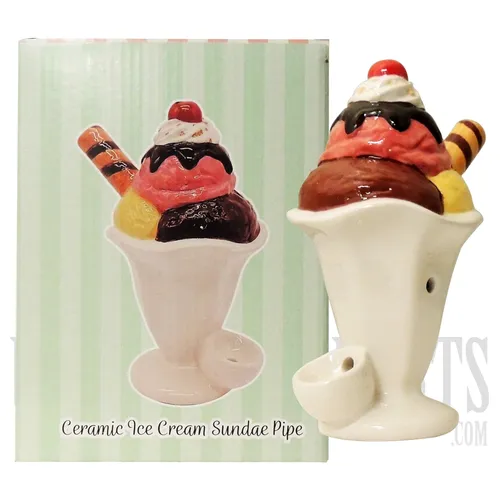 Ceramic Ice Cream Sundae Pipe