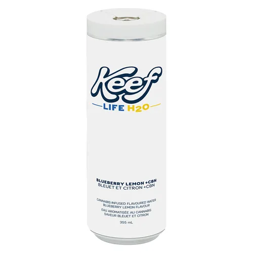 Keef Life H20 - Blueberry Lemon CBN 2.5MG - Blueberry Lemon CBN 355ml Beverages Keef Life H20 - Blueberry Lemon CBN 2.5MG - Blueberry Lemon CBN 355ml Beverages