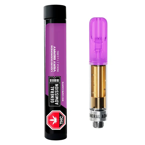 Very Berry (indica) Liquid Diamonds 510 Thread Cartridge Very Berry (indica) Liquid Diamonds 510 Thread Cartridge