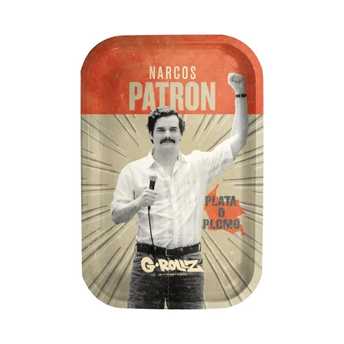G-Rollz Narcos El Patron Metal Rolling Tray - Medium