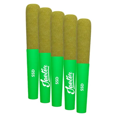 Jeeter - Baby Jeeter Infused Strawberry Sour Diesel - Baby Jeeter Infused Strawberry Sour Diesel Pre-Roll 5x0.5g Resin