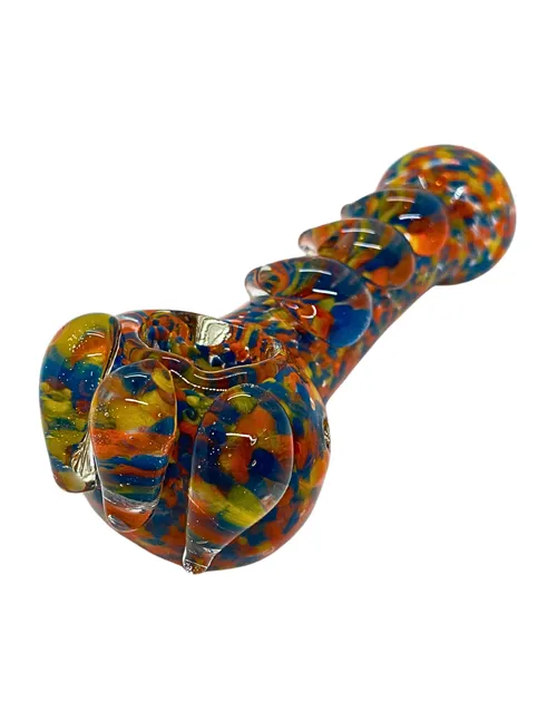 5" Heavy Glass Pipe | Rainbow
