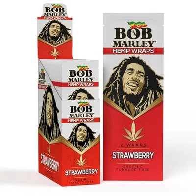 Bob Marley Organic Hemp Wraps (Strawberry)