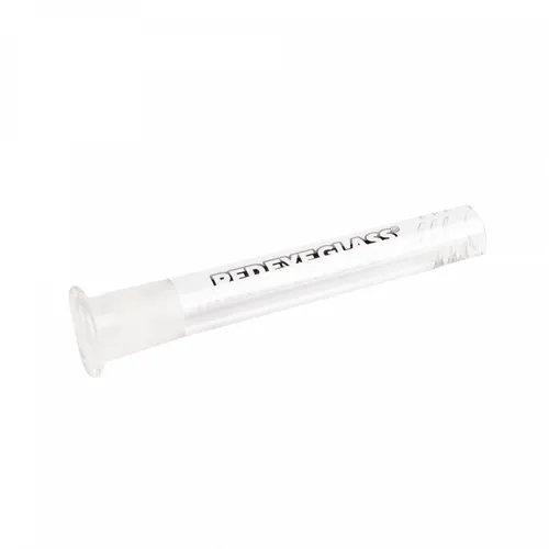 Red Eye Glass Branded 120mm Flush Mount Diffuser Downstem - Clear